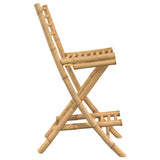 Outdoor Bar Stools with Footrests 2 pcs Foldable Bamboo 4108228