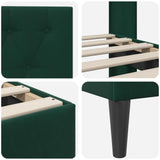 Bed Frame with Headboard Black 180 x 200 cm Velvet 42027696