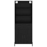 Highboard Black oak 69.5 x 34 x 180 cm Engineered Wood 3416099