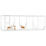Outdoor Dog Kennel Silver 6x2x2 m Galvanised Steel 3190459
