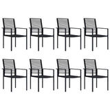 Dining Set Black Glass Large Seats Many Garden Dining Set 3060266