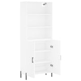 Highboard White 69.5x34x180 cm Engineered Wood 3189261