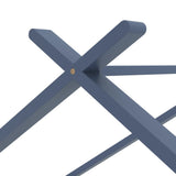 Kids Bed Frame Grey Solid Pine Wood 90x200 cm 289615