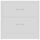 801036 Bedside Cabinets 2 pcs White 40x30x40 cm Engineered Wood