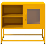 TV Cabinet Mustard Yellow 68x39x60.5 cm Steel 853389