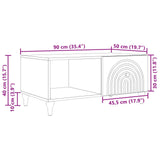 Coffee Table Concrete Grey 90 x 50 x 40 cm Engineered Wood 894268