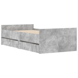 Bed Frame without Mattress Concrete Grey 75x190 cm Small Single Small Single 3207388