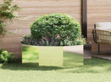 Planter Silver 120 x 120 x 50 cm Stainless Steel 883749