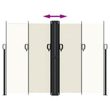Retractable Side Awning Cream 180x600 cm 4004640