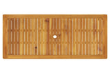 5-Piece Garden Dining Set Natural Solid Acacia Wood 3434557