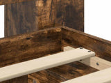 Bed Frame with Storage Smoked Oak 75 x 190 cm Engineered Wood 3433317