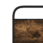 Bed Frame Without Mattress 107x203 cm Smoked Oak Engineered Wood 4100223