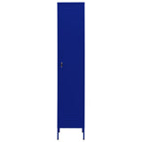 Locker Cabinet Navy Blue 35x46x180 cm Steel 336253