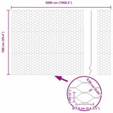 Hexagon Fence Green 1 x 50 m Steel 42005424