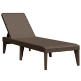 Sun Lounger Brown 186x60x29 cm PP 364217