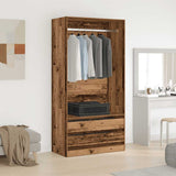 Wardrobe Old Wood 100x50x200 cm Engineered Wood 3318626