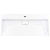 Wash Basin 100x46x11 cm Mineral Cast/Marble Cast White 144066