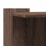 Cat Litter Box Enclosure Brown Oak 53x53x51 cm Engineered Wood 857757