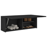 Bathroom Wall Cabinet Black 80x25x30 cm Engineered Wood 860077