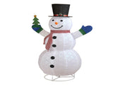 1.7M Lighted Snowman Holding Small Tree Christmas Yard Decorations, Pre-lit Pull Up Snowman with 200 51059356
