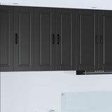 Wall Cabinet PORTO Black 60 x 31 x 80 cm Engineered Wood 885396