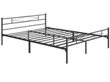 HOMCOM 5ft King Bed Frame with Headboard and Footboard, Metal Platform Bed Frame with 32 cm Underbed T3398P549110
