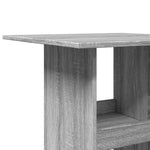 ZNTS Bar Table with Storage Grey Sonoma 60x60x102 cm Engineered Wood 854333