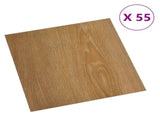 Flooring Planks 55 pcs Brown 5.11 m PVC 42046339