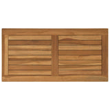Table Top Rectangular Solid Teak Wood Natural 42033165