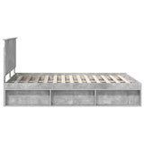Bed Frame with Headboard Concerte 160 x 200 cm Solid Pine Wood 3409330