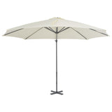 ZNTS Cantilever Garden Parasol with Aluminium Pole Sand 300 cm 44620