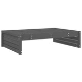 Garden Footstool Grey, Black 825767