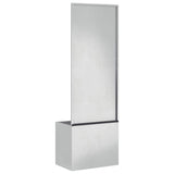 Garden Privacy Screen Sliver 50 x 32 x 150 cm Stainless steel 876445