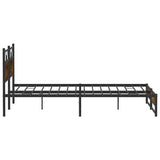 Bed Frame without Mattress Smoked Oak 160x200 cm Engineered Wood 4106911