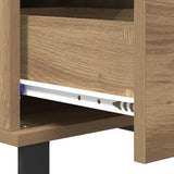 Coffee Table Artisan Oak 55 x 55 x 36.5 cm Engineered Wood 881664