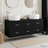 Bathroom Furniture Set 3 pcs Black 49.5 x 44.5 x 66 cm 3405932