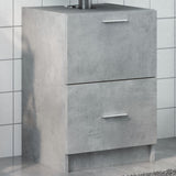 Sink Cabinet Concrete Grey 40x37x59 cm Engineered Wood 848104
