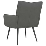 Armchair Dark Grey Corduroy Fabric 42047712