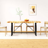 Dining Table Solid Rough Mango Wood 180 cm 244801