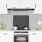 Kitchen Backsplash Black 70 x 60 cm Tempered Glass 249483