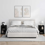 Bedside Table 2 pcs Black 29.5 x 33.5 x 50 cm Engineered Wood 891227
