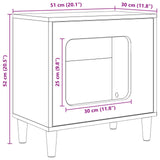 Cat House Sonoma Oak 51 x 30 x 52 cm Engineered Wood 8000655