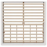 Bed Frame White 200 x 200 cm Solid Pine Wood 3385704