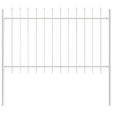 Garden Fence White 6.8 x 0.8 m Powder-coated steel 3334079