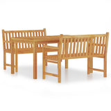Garden Dining Set Natural Teak 3157153