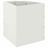 Corner Planter White 30 x 30 x 35 cm Steel 883655