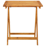 Bistro Set Black Solid acacia wood Compact Foldable Bistro Set 3281862
