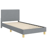 Children's Bed Frame with Headboard Light Grey 90 x 200 cm 42010999