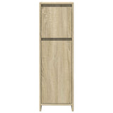 ZNTS 3 Piece Bathroom Furniture Set Sonoma Oak Engineered Wood 3324973