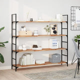 Floating Shelves 4 pcs 120x30x2 cm Oil Finished Solid Wood Acacia 3279542